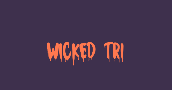 Wicked Tricker font thumb